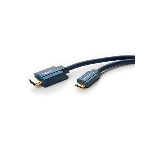 Clicktronic 70322 Cavo Adattatore Mini-Hdmi Con Ethernet, 2 M Lunghezza Del Cavo