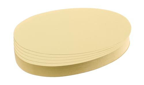Franken Umz 1119 99 Schede Di Presentazione Ovali, 11 X 19 Cm, 500 Pezzi, Colore: Giallo