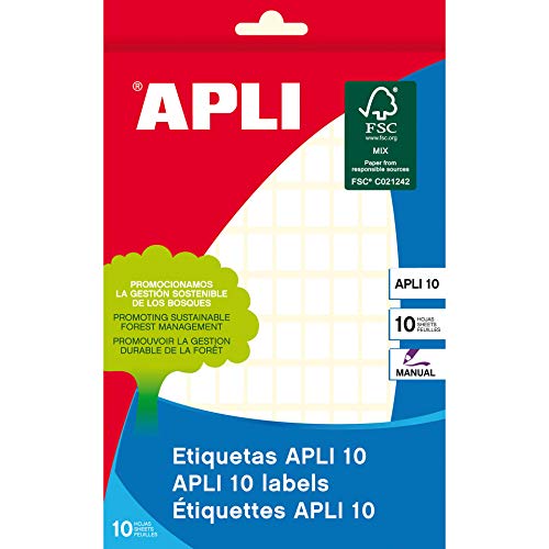 Apli – Etichette 8 X 12 Mm Bianco