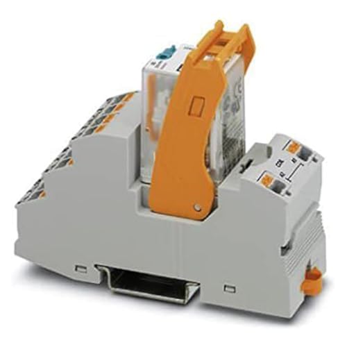 Phoenix Contact Rif-2-Rpt-Ldp-24Dc/4X21 Modulo Relè Preassemblato Con Connettore Push-In, Base Relè Di Contatto Di Potenza E Staffa Di Supporto, 4 Com