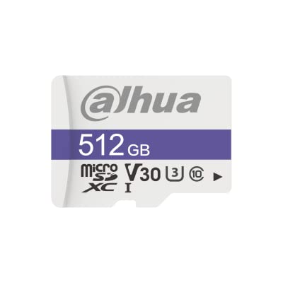 Dahua 512Gb Microsd Card Read Speed Up To 100 Mb/S Write Speed Up To 80 Mb/S Speed Class C10 U3 V30 Tbw 70Tb (Dhi-Tf-C100/512Gb)