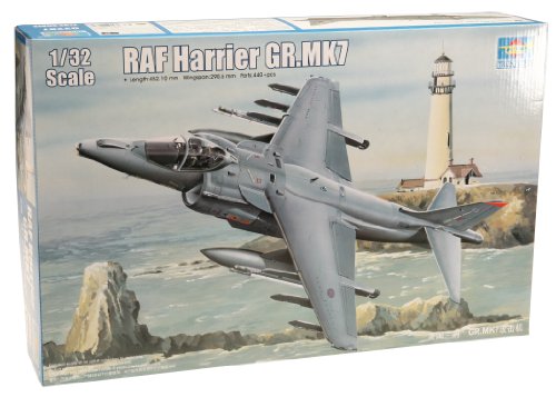 Trumpeter Modellino Aereo Raf Harrier Gr Mk 7 Attack Aircraft Model Kit Scala 1:32 [Toy] (Importato Da Giappone)