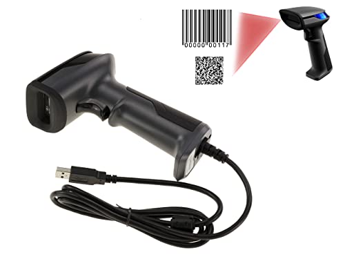 Kalea-Informatique Scanner Portatile Per Codici A Barre 1D Upc, Ean, Gs1 Ecc. E Scanner Usb Per Codici A Barre 2D Qr Code, Datamatrix, Aztec Ecc.