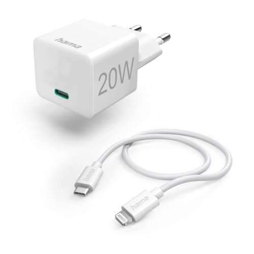 Ładowarka Hama Hama Ładowarka Sieciowa Mini Pd/Qualcomm® 20W. + Typ-C - Lightning. Biała