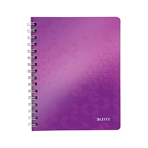 Leitz Wow Blocco Pp 80 Fogli A Quadretti A5 - Viola Metallizzato - 46410162