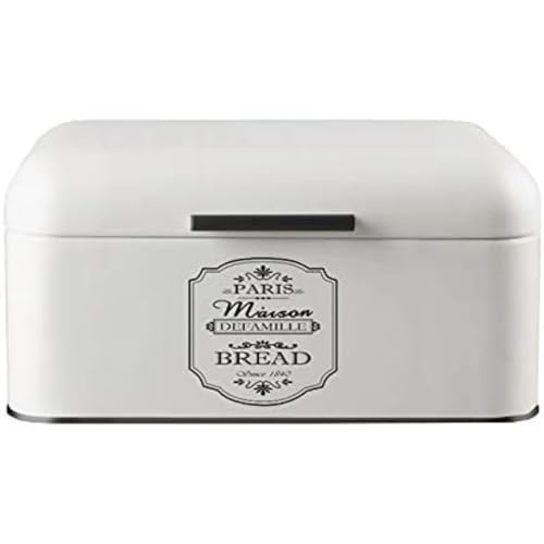 Feel-Maestro Mr1771S Bread Box Rectangular White Metal