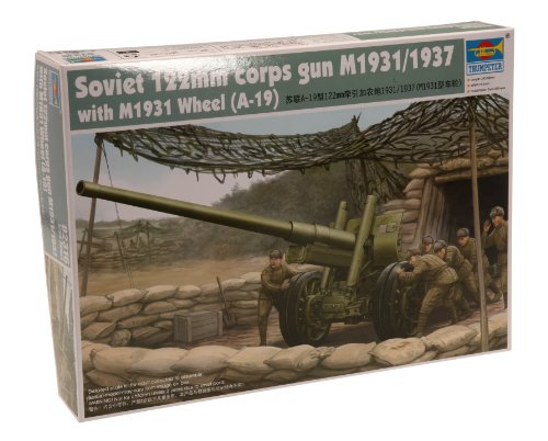 Trumpeter 1/35 Soviet 122Mm Corps Gun M1931/1937 With M1931 Wheels Model Kit (Japan Import)