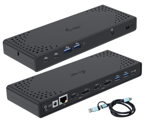 I-Tec Docking Stations Usb-A/-C Tb Dual Dock Dual Display Dock Pd 100W