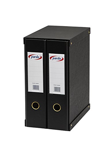 Pardo 924201 Raccoglitore Foglio, Confezione Da 2 Pezzi, Nero