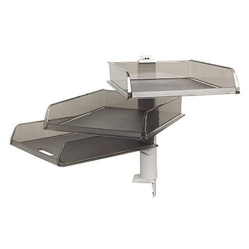 Exacompta 12027D Colonne Ruotanti, Grigio Chiaro/Grigio Traslucido, 39.5 X 27.2 X 38.7