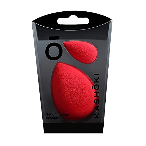 T4B Kashōki - Set Di 2 Spugne Per Trucco, 1 Standard E 1 Mini Per Correttore, In Plastica E Senza Lattice