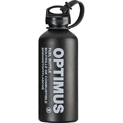 Optimus Bottiglia Di Combustibile M 8021021 | Con Coperchio Di Chiusura A Prova Di Bambino E Passante Di Sicurezza, Volume: 0,6 Litri, Colore: Nero