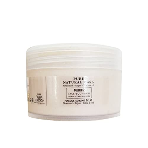 Pure Natural Mask Ghassoul – Argan – Tea Tree Oil