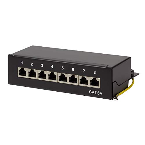 Logilink Professional Pannelli Patch, Tavolo/Parete/Desktop, Stp (Schermato) Nero 8-Port