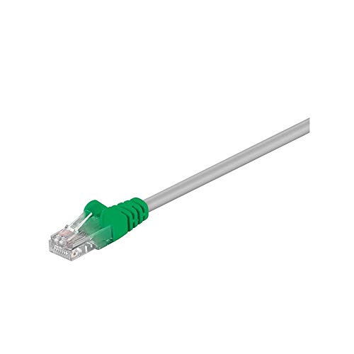 Goobay 68862 Cat 5E Crossover-Cavo Patch, Rete U/Utp, Grigio/Verde, 10M Length