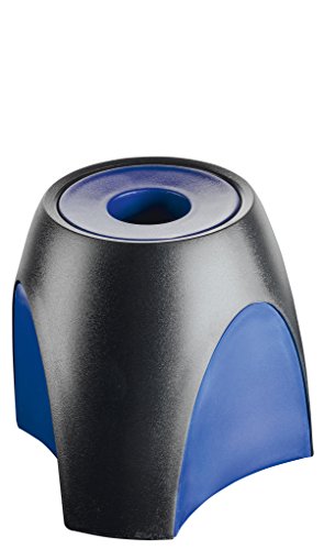 Han 1752-34 - Dispenser Per Graffette Da Ufficio "Delta", Con Calamita, 95 X 88 X 95 Mm, Colore: Nero/Blu