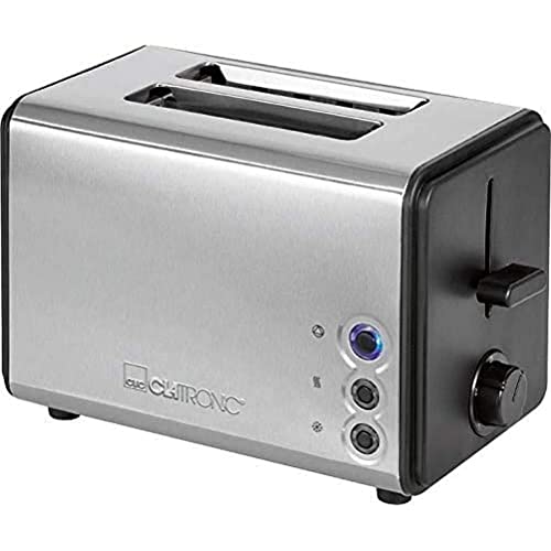 Clatronic Ta 3620 Tostapane Automatico Cassa In Acciaio Inox, 850 W, Sfoderabile Scalda Panini, In Acciaio Inox