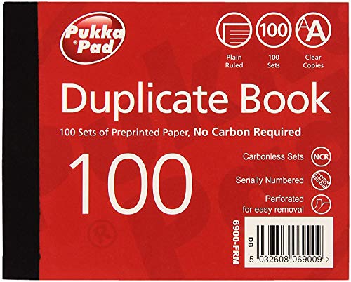 Pukka Pads - Quaderno Con Fogli Autocopianti, A Righe, 105 X 130 Mm, 5 Pezzi