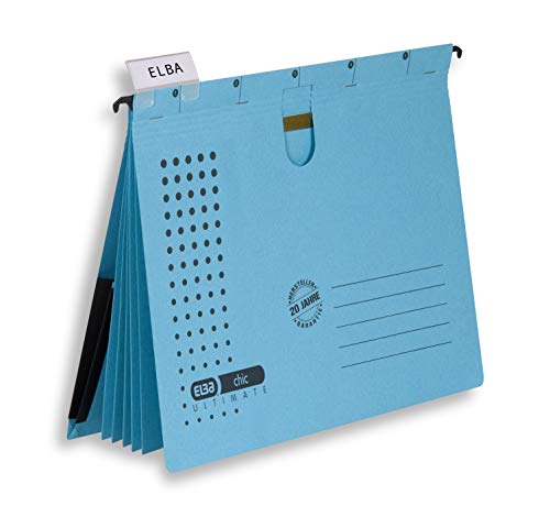 Elba Organisationshefter Chic Ultimate, Din A4, Blau, 5 Pezzi