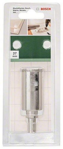 Bosch Home And Garden 2609256C86 - Corona Diamantata In Ceramica: Taglio A Umido, Nero, 27Mm: Diy