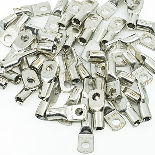 Erko 50 Pezzi Capicorda Tubo Professionale Kcs Per Cavo Multiplo Per Viti M10 E Dimensioni Filo Di 16 Mm2