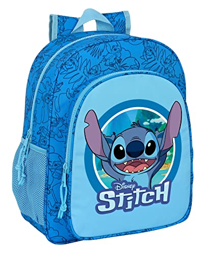 Lilo & Stitch Zaino Scuola Bambino, Zaino Bambino, Adattabile A Carrello, Ideale Per Bambini In Età Scuola, Comodo E Versatile, Qualità E Resistenza, 