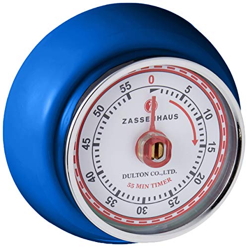 Zassenhaus - Timer Magnetico Da Cucina, Motivo Tachimetro, Blu