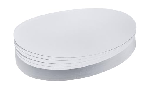 Franken Umz 1119 99 Schede Di Presentazione Ovali, 11 X 19 Cm, 500 Pezzi, Colore: Bianco