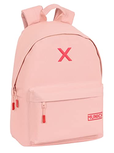 Safta Munich - Zaino Per Laptop Da 14,1", Ideale Per Giovani Di Diverse Età, Comodo E Versatile, Qualità E Resistenza, 31 X 16 X 41 Cm, Colore Trucco,