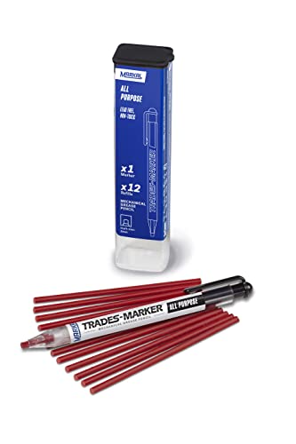 Markal 96132 Trades Marker-Starter Pack, Colore: Rosso