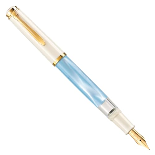 Pelikan 823005 Classic M200 Pastel-Blue Penna Stilografica, Pennino F