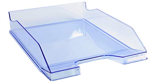 Exacompta - Rif. 113210D - Set Di 6 Cestini Per Posta Combo Midi - Dimensioni 34,6 X 25,5 X 6,5 Cm - Per Documenti In Formato A4 + - Colore Blu Lucido