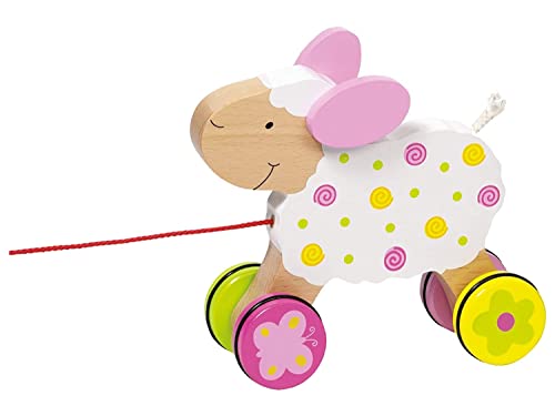 Goki 55522 "Sheep Suse Giocattolo Da Tirare, Multicolore