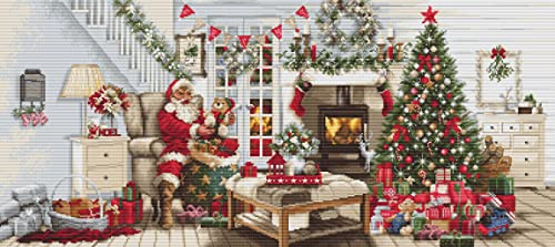 Kit Punto Croce Luca-S Gold - Santa Interior, B2408