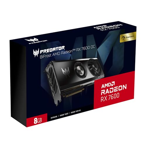 Acer Predator Bifrost Amd Radeon Rx 7600 Oc - 8Gb Gddr6, Hdmi, 3X Dp