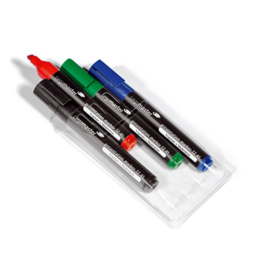 Legamaster 7 155094 Presentazione Marker Set Tz41, Set Da 4, Colori Assortiti
