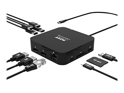 Port Connect Type-C 2 X 4K Display Docking Station Da Viaggio. Supporta Pxe Boot, Distribuzione Dell'Alimentazione Da 85 W E Consente Il Collegamento