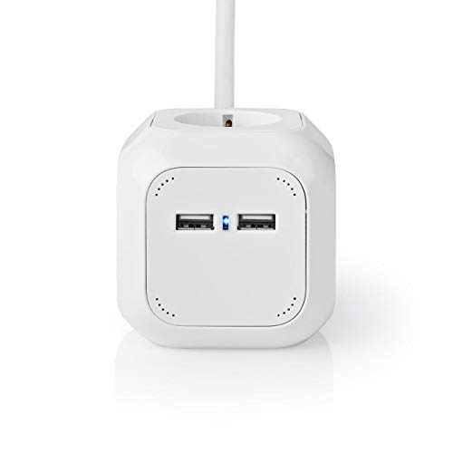Prolunga - Spina Tedesca/Tipo F (Cee 7/7) - 4 Direzioni - 1.50 M - 3680 W - 16 A - Tipo Di Messa A Terra: Contatti Laterali - 230 V Ac 50/60 Hz - Ango