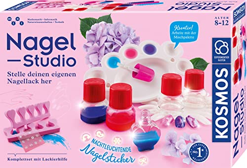 Kosmos 671587 - Set Completo Per Nail Art Per Bambini Dagli 8 Ai 12 Anni In Su, Per Manicure E Pedicure