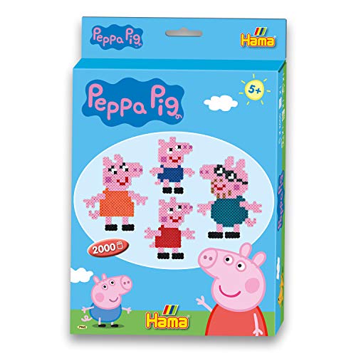Hama Perlen Peppa Pig 7965 - Set Regalo Con Perline Da Stirare, Multicolore