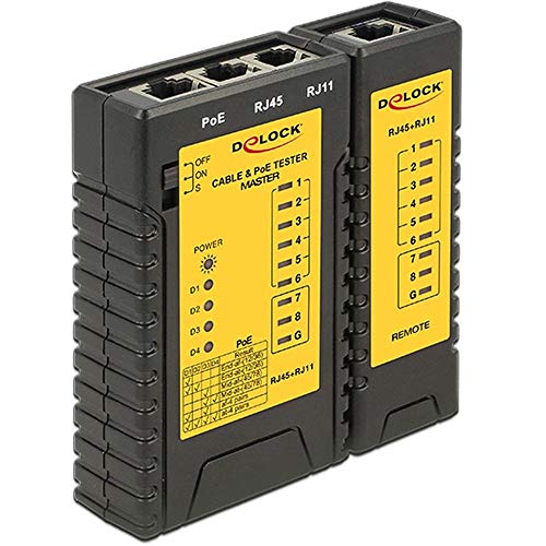Link R10165 Tester Per Cavi Rete E Poe, Nero