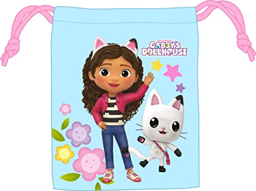 Safta Gabby'S Dollhouse – Spuntino Per Pranzo Bag, Portatodo, Qualità E Massima Resistenza, Porta Alimenti, Ricreo, 20 X 25 Cm, Colore Blu Chiaro, Blu