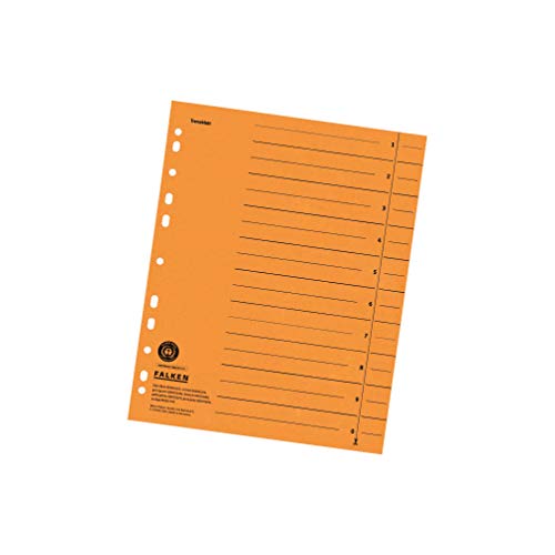 Falken Divisori In Cartoncino In Fibre Riciclate A4-100Er Pack Orange