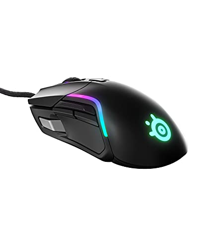 Steelseries Rival 5 - Mouse Da Gioco, Fps, Moba, Mmo, Battle Royale, Sensore Ottico Truemove Air Da 18.000 Cpi, 9 Pulsanti Programmabili, Peso Competi