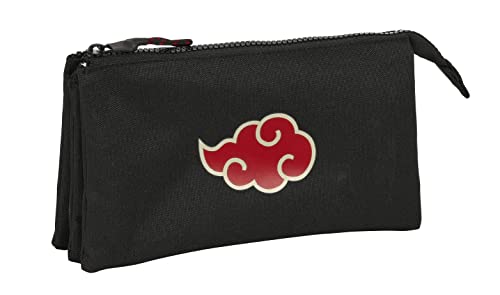 Safta Naruto - Astuccio Triplo, Astuccio Per Bambini, Ideale Per Bambini In Età Scolare, Comodo E Versatile, Qualità E Resistenza, 22 X 3 X 12 Cm, Col