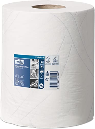 Tork 130044 - Salviette Multiuso In Carta, 2 Strati, Lunghezza 125 M, Colore: Bianco