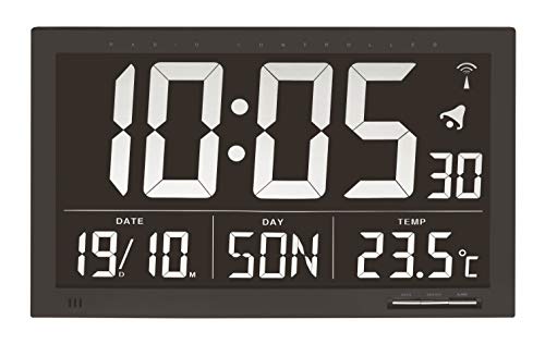 Tfa 60.4505-Orologio Radiocontrollato, Nero, 72 Unità