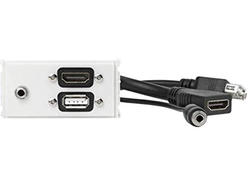 Vivolink Wi221281 Presa Energia Hdmi + Usb A + 3.5Mm Bianco