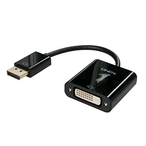 Lindy Adaptador Displayport A Dvi-D 0,17 M Negro