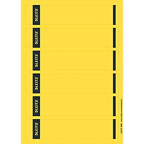 Leitz Cardboard Labels, Yellow